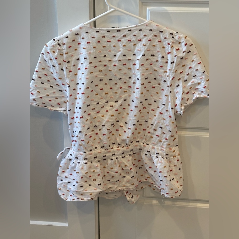 Madewell White Polka Dot Blouse - Picture 5 of 6